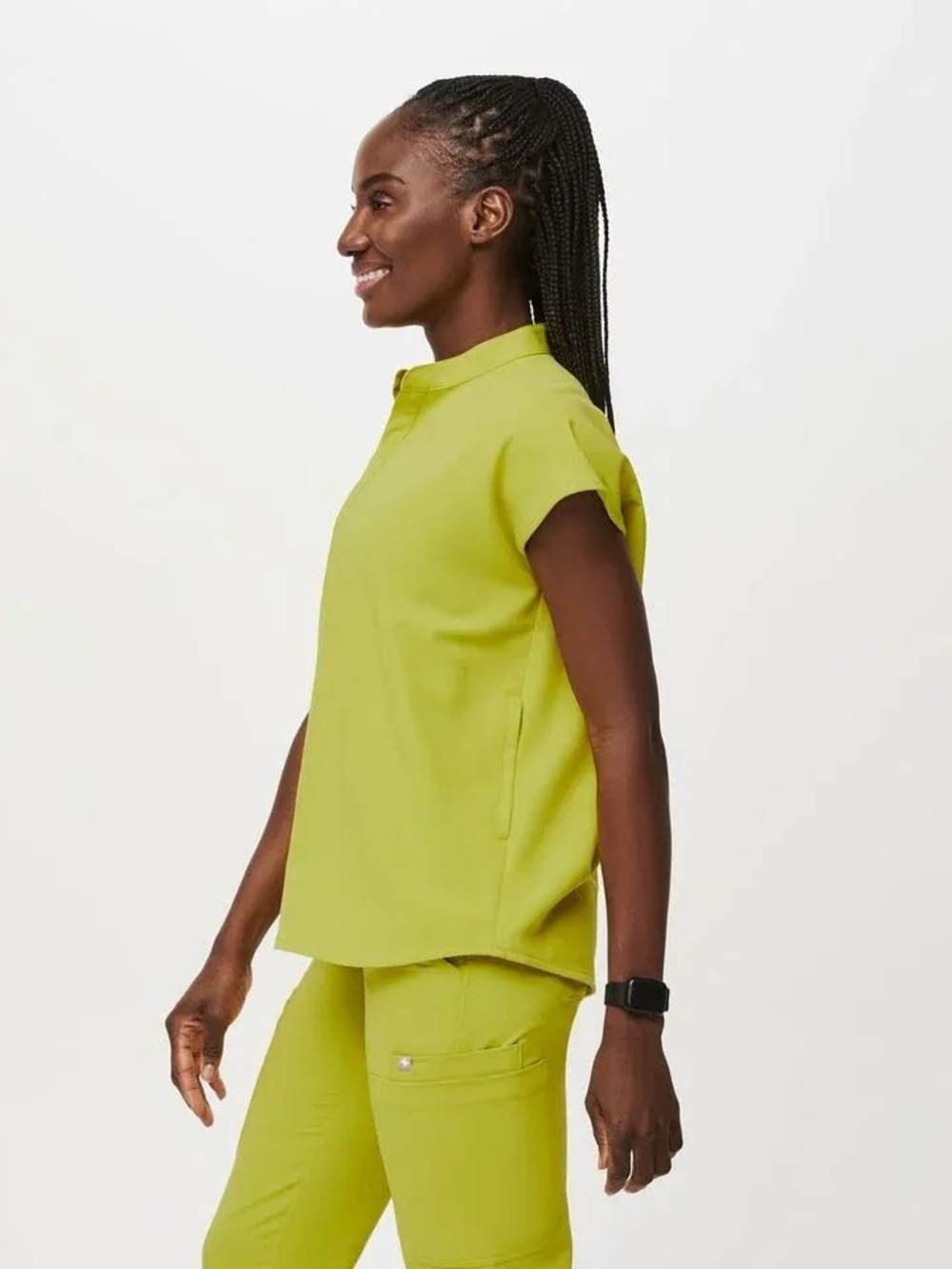 ISO FIGS Rafaela Top - Size SMALL In LIMEADE